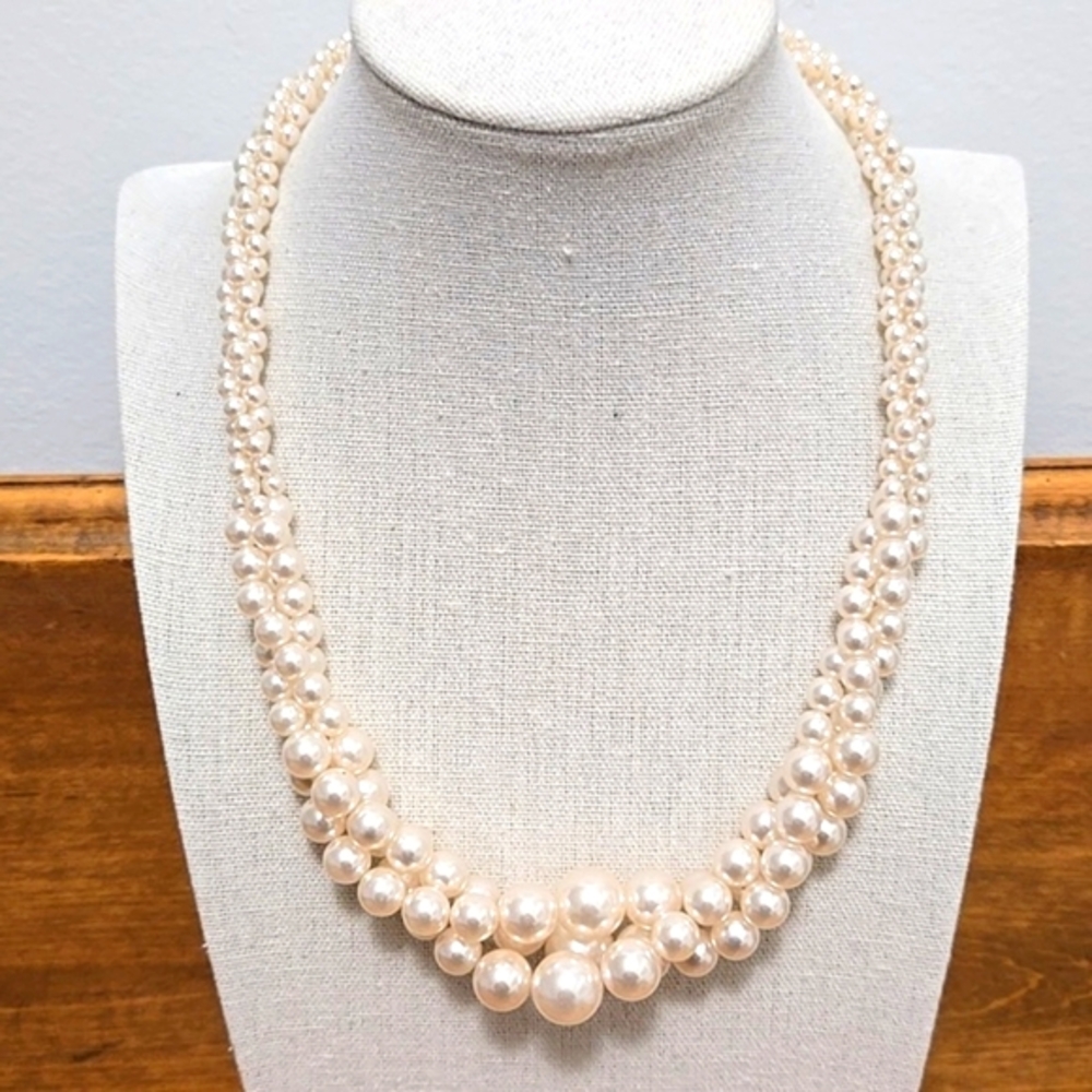 ROMAN & SUNSTONE FAUX PEARL NECKLACE